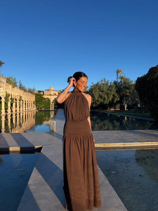 Robe Paloma marron