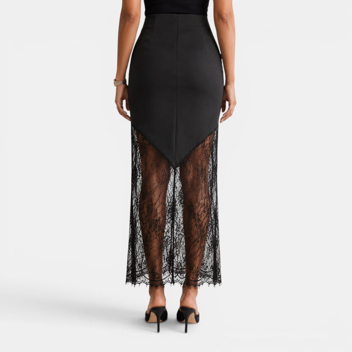 EDURNE - Falda maxi encaje, imagen 3