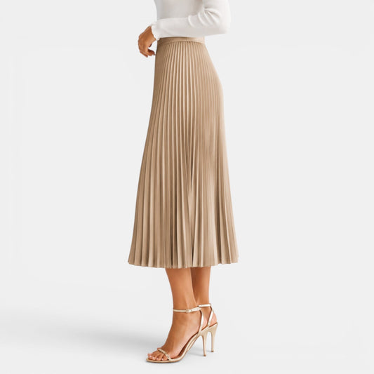 MARINA - JUPE MIDI EN SATIN