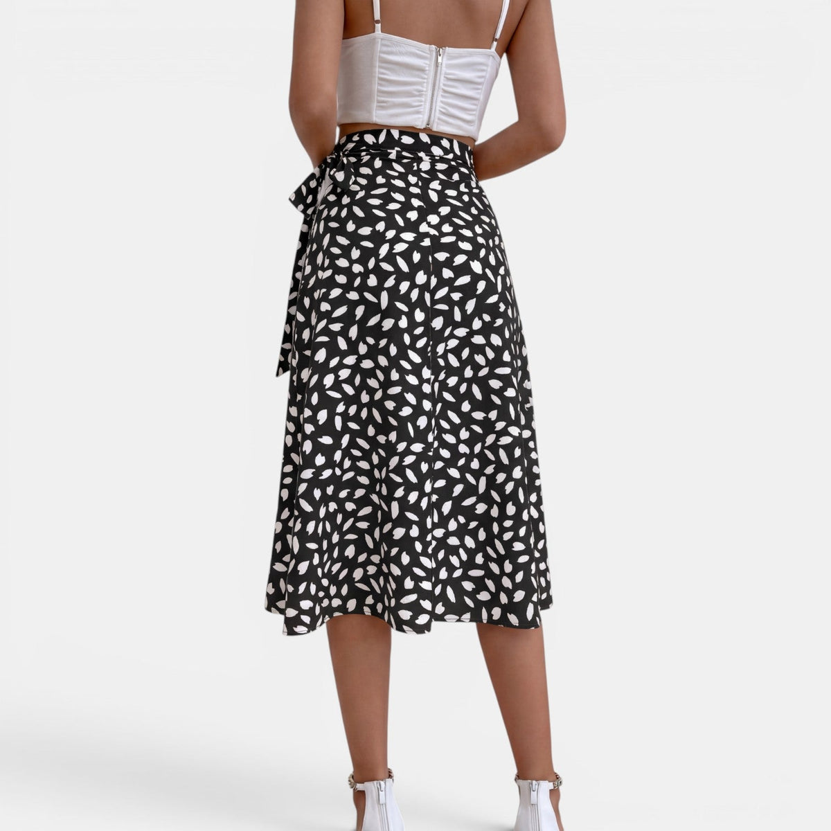NORA - Falda estampada con lazo, imagen 6