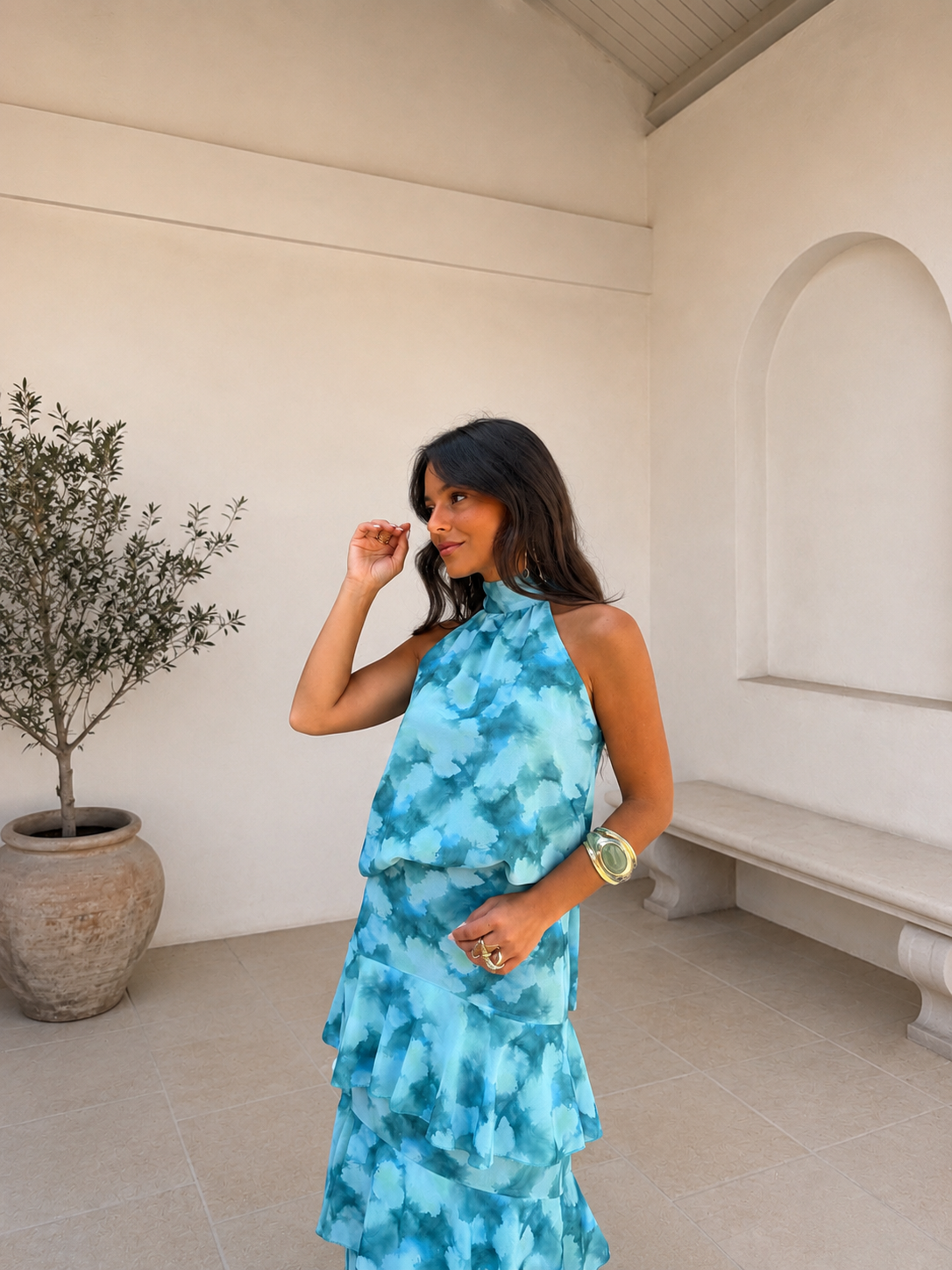 Amber Set in Blue