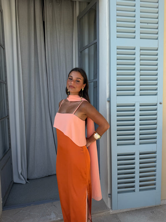 SAMANTHA - ROBE ORANGE