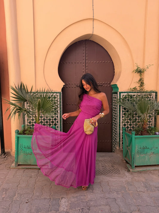 Robe Tolède fuchsia