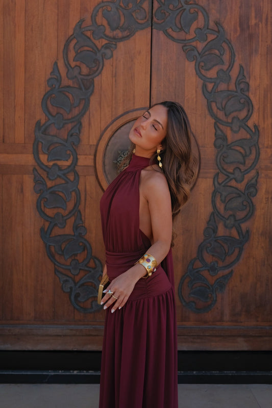 Robe Paloma bordeaux