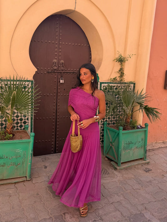 Robe Tolède fuchsia