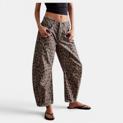 Jeans Mujer Elasticos Tiro Medio Pierna Ancha