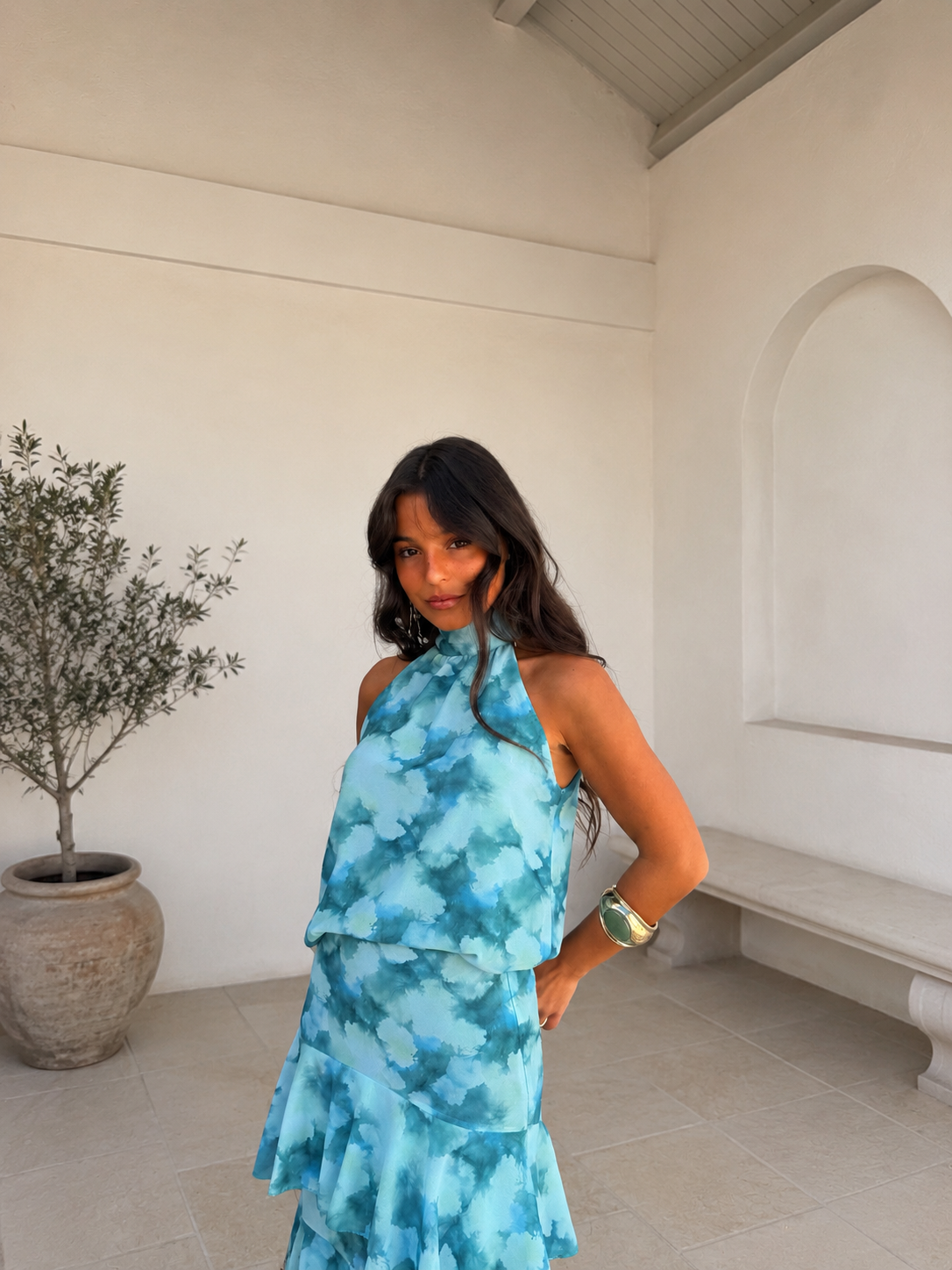 Amber Set in Blue