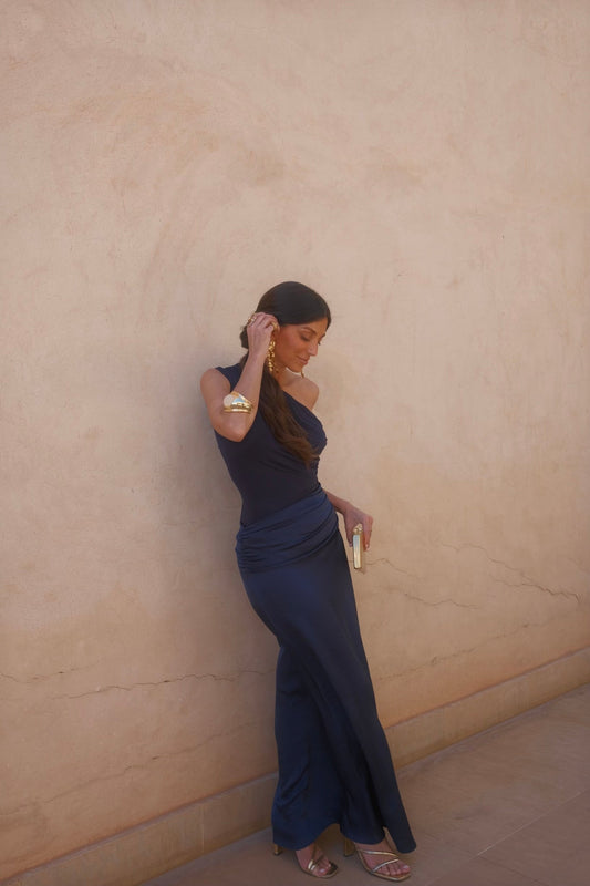 Robe Amira bleu marine