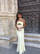 Pastel Yellow with Flower Dress