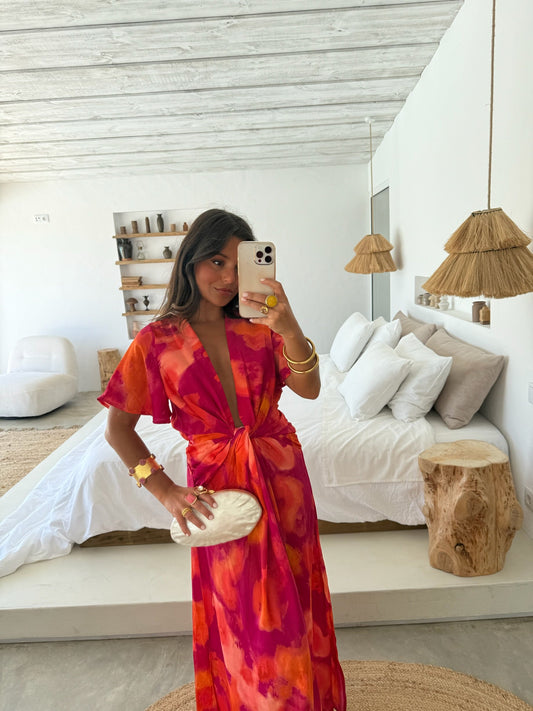 Robe Coucher de Soleil Scintillant