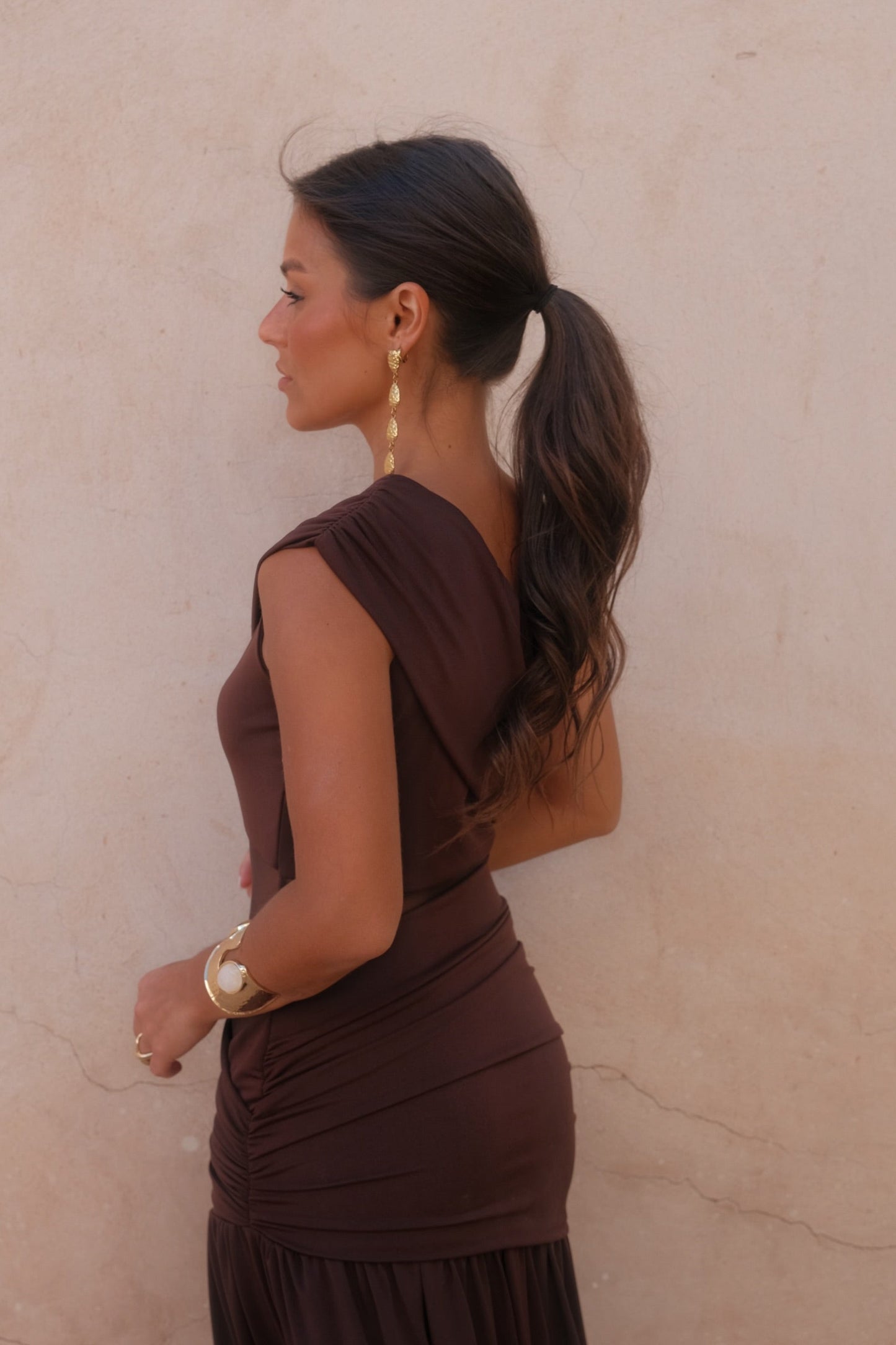 Dune Dress in Brown - Shipping/Envio from 14/08 to 21/08