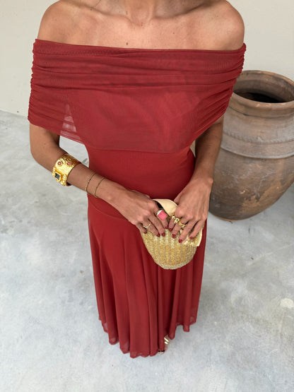 Toledo Dress in Terracota