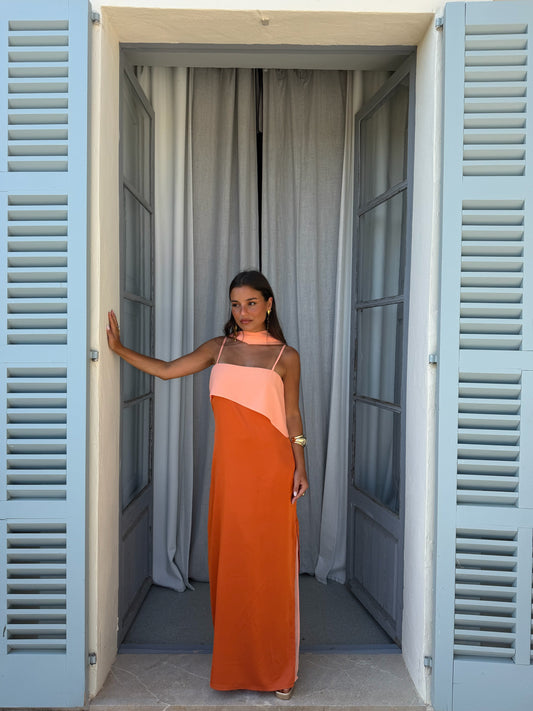 SAMANTHA - ROBE ORANGE