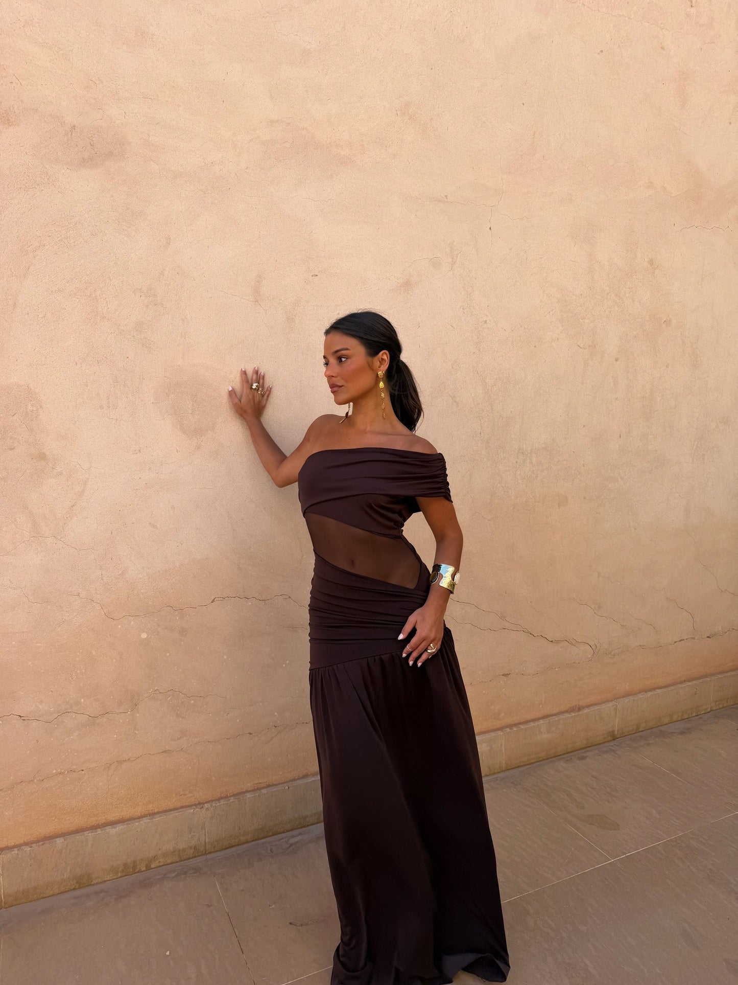 Dune Dress in Brown - Shipping/Envio from 14/08 to 21/08
