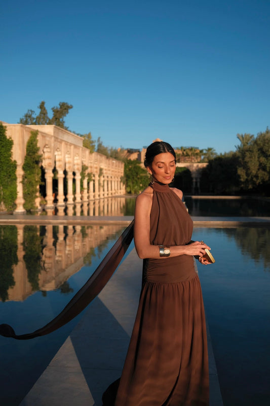 Robe Paloma marron