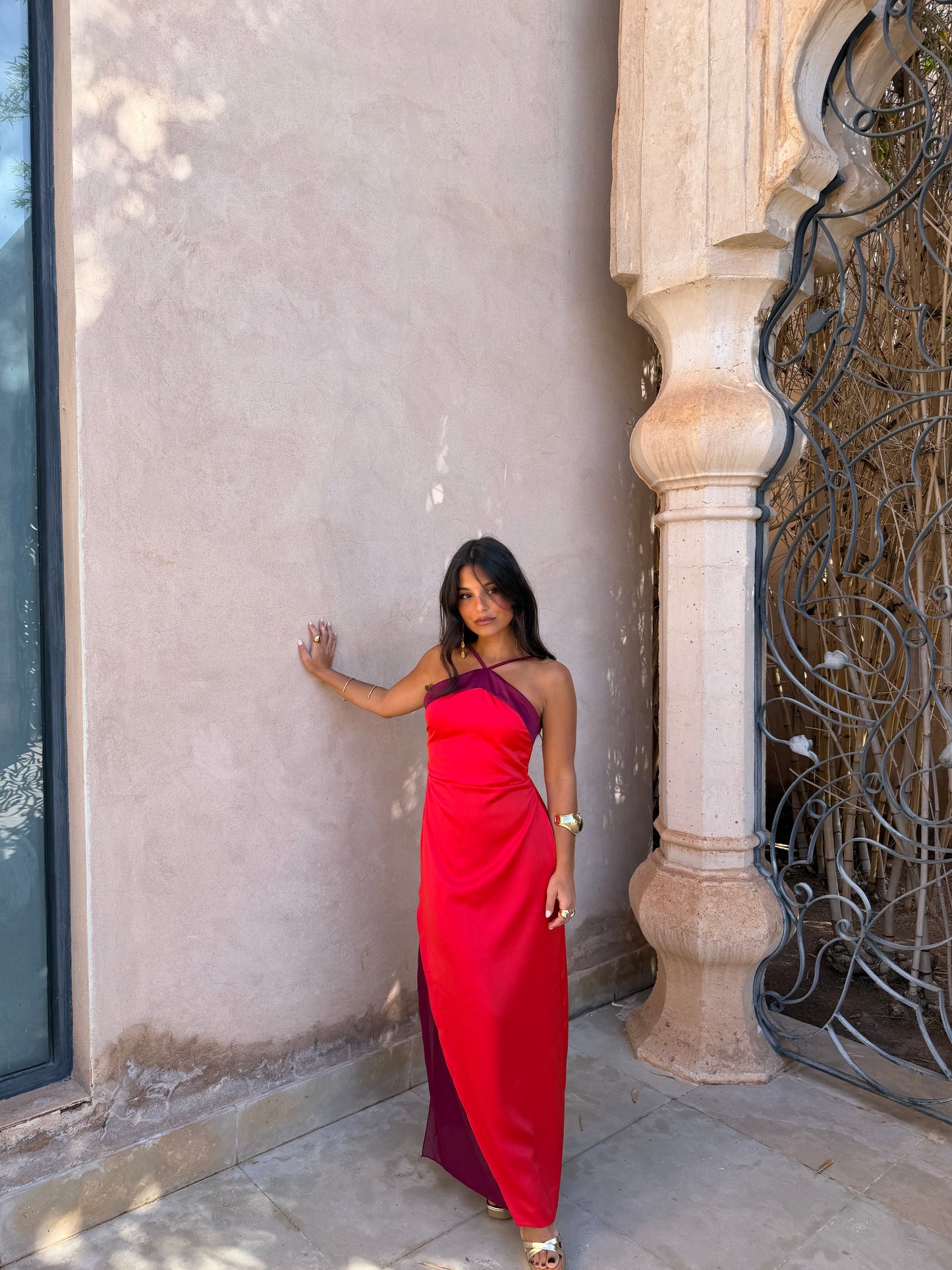 Oasis Dress in Red