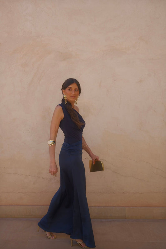 Robe Amira bleu marine