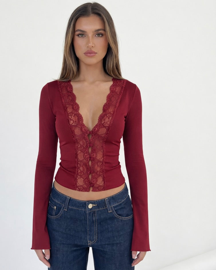 LEIRE - TOP DE MANGA LARGA