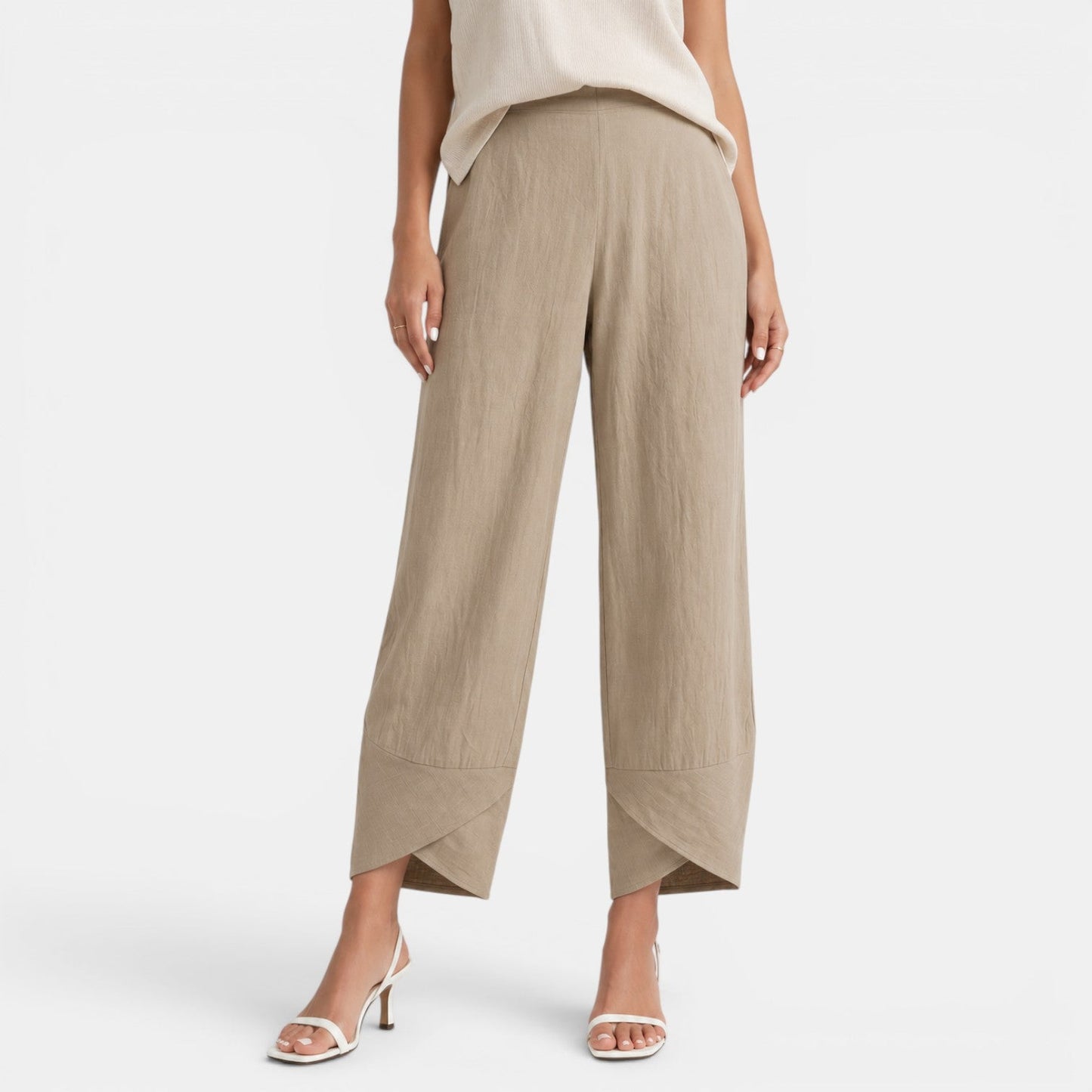 Pantalón Lino Mujer Ancho