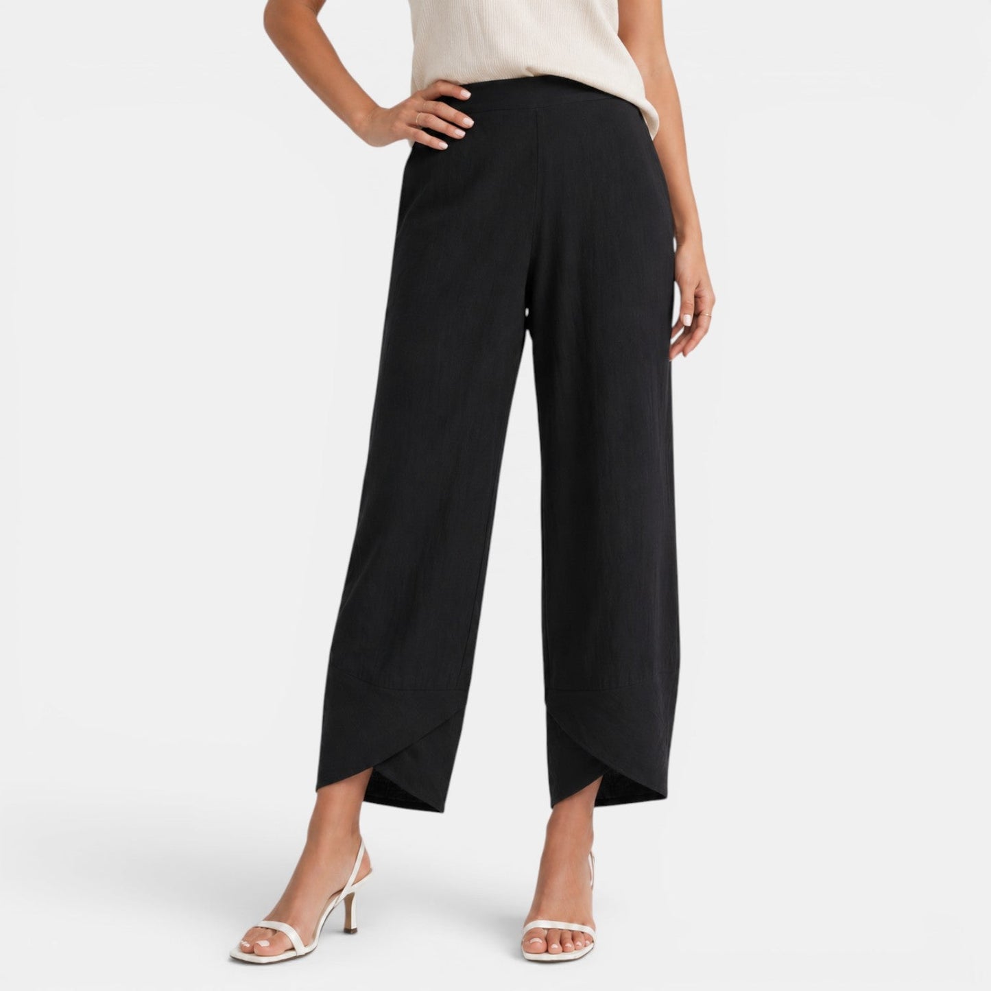 Pantalón Lino Mujer Ancho