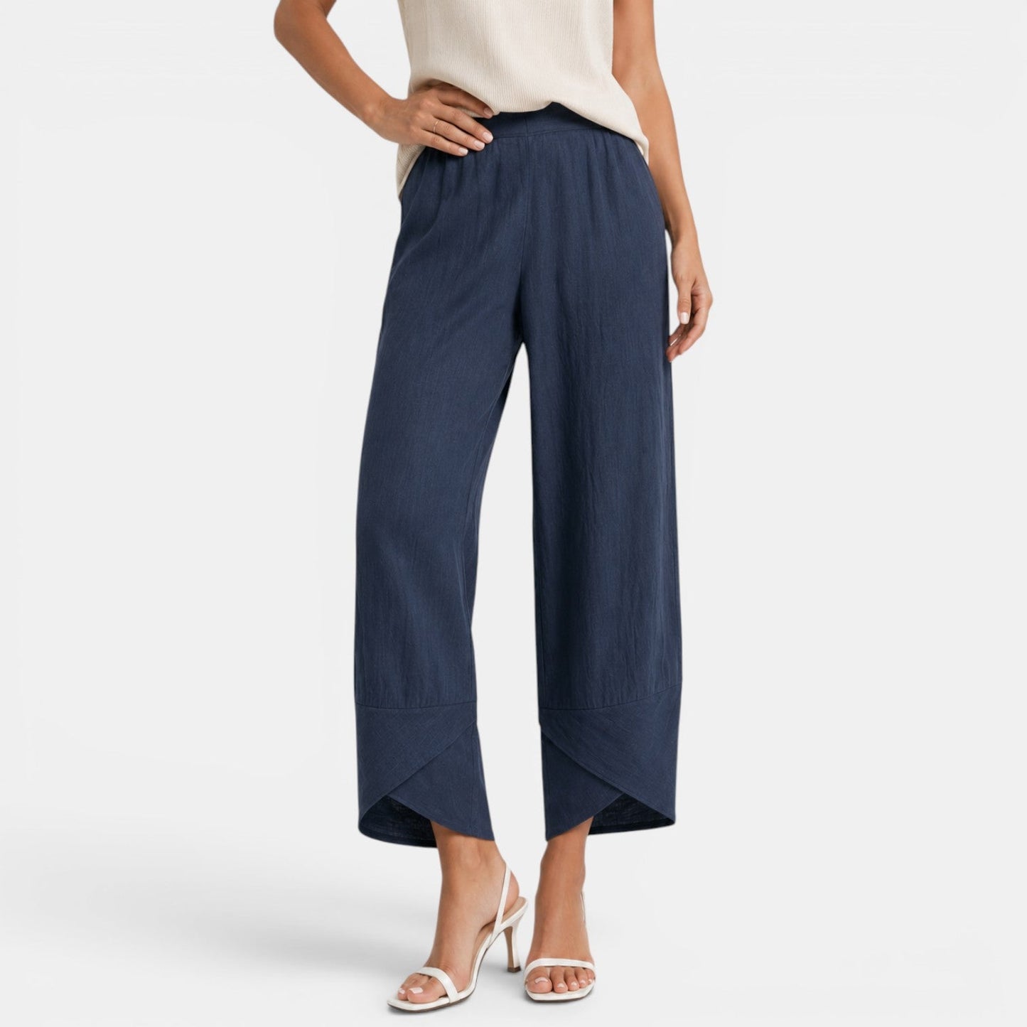 Pantalón Lino Mujer Ancho