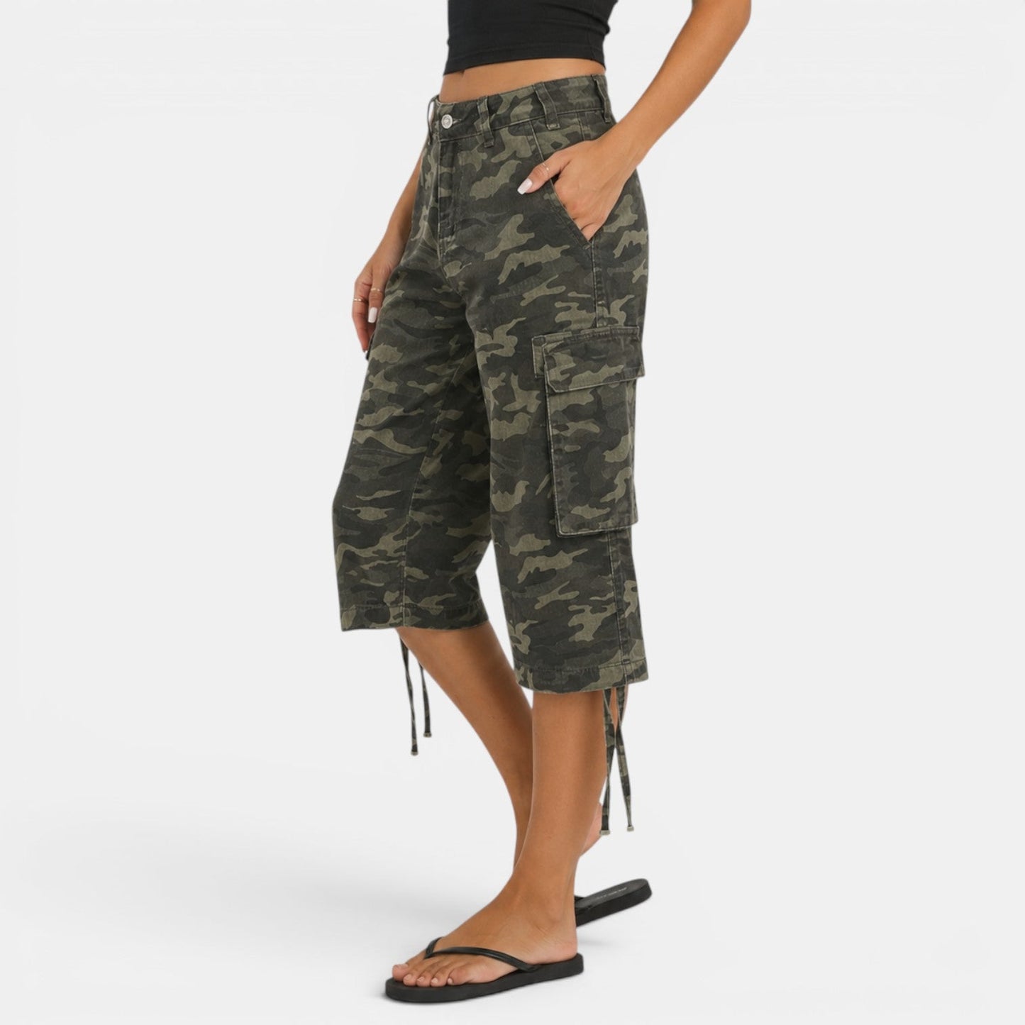 Bermudas Cargo Mujer Camuflaje