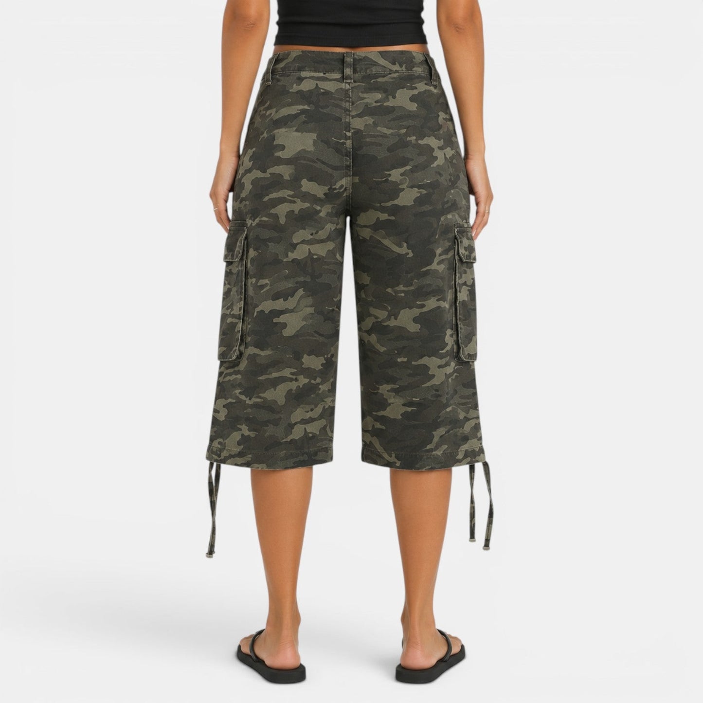 Bermudas Cargo Mujer Camuflaje