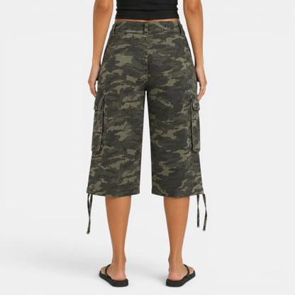 Bermudas Cargo Mujer Camuflaje