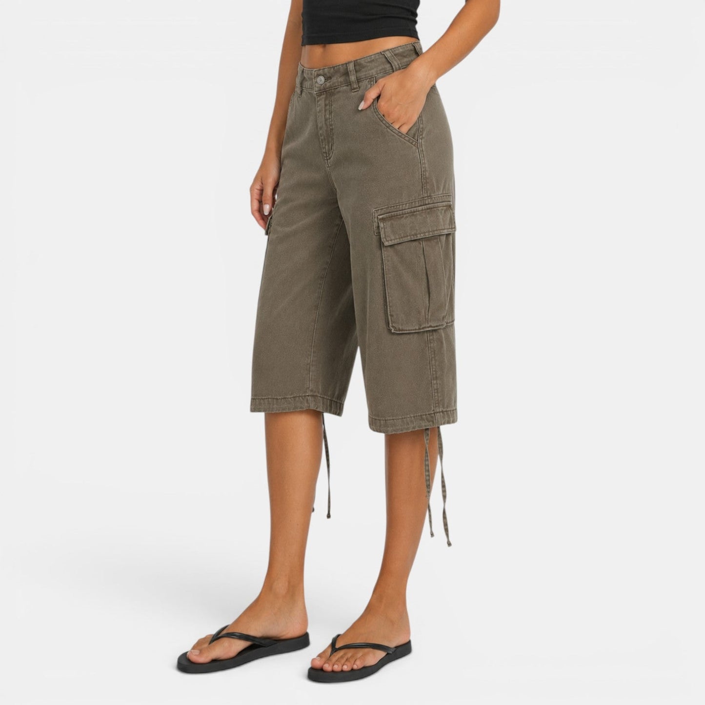 Bermudas Cargo Mujer Camuflaje