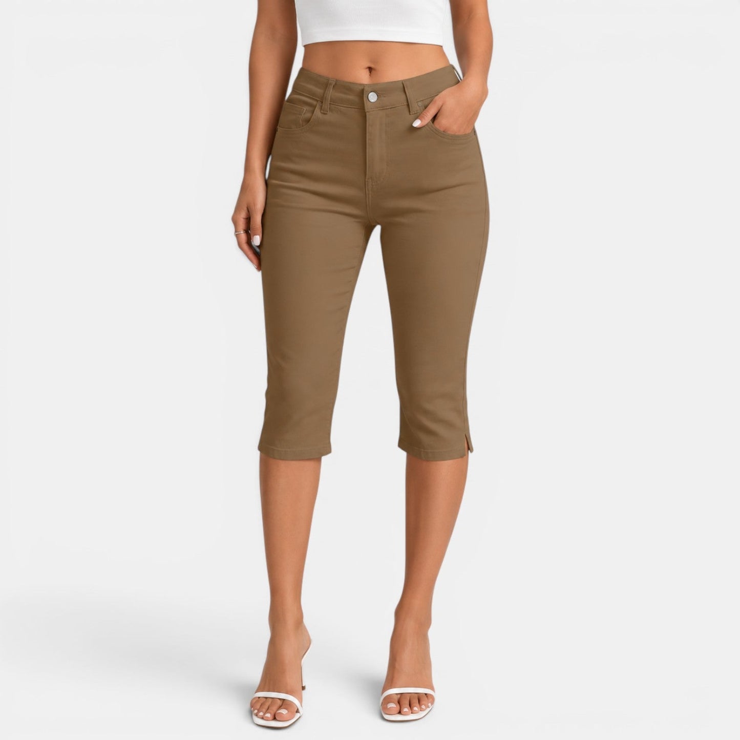 Pantalón Capri Mujer Elástico