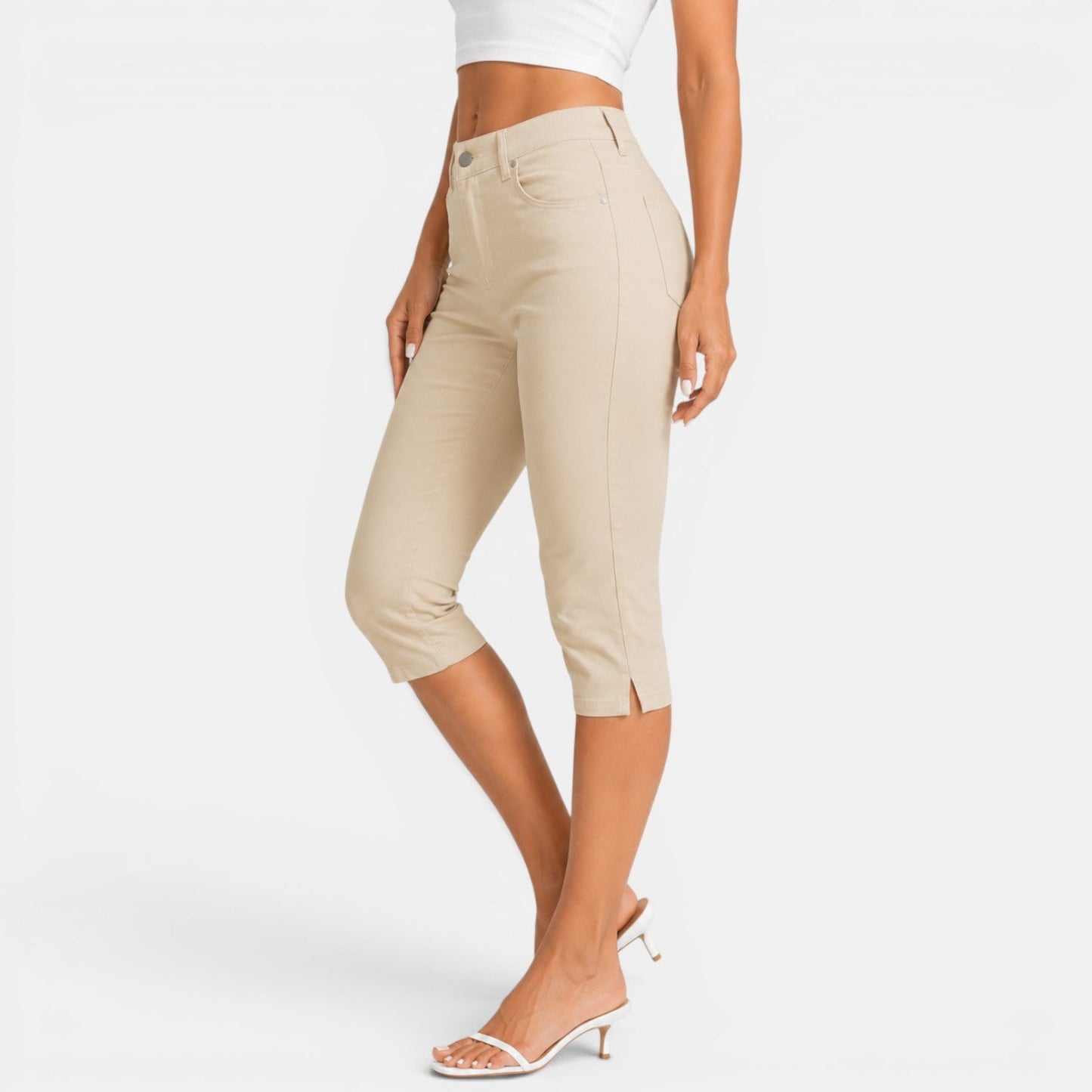 Pantalón Capri Mujer Elástico