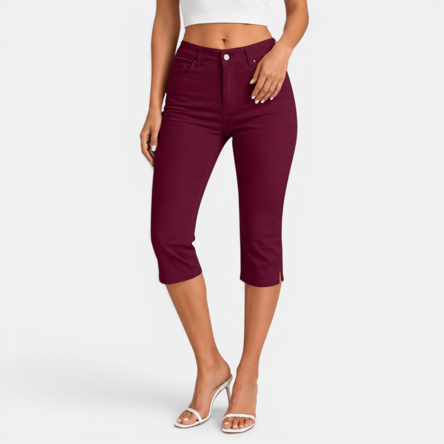 Pantalón Capri Mujer Elástico