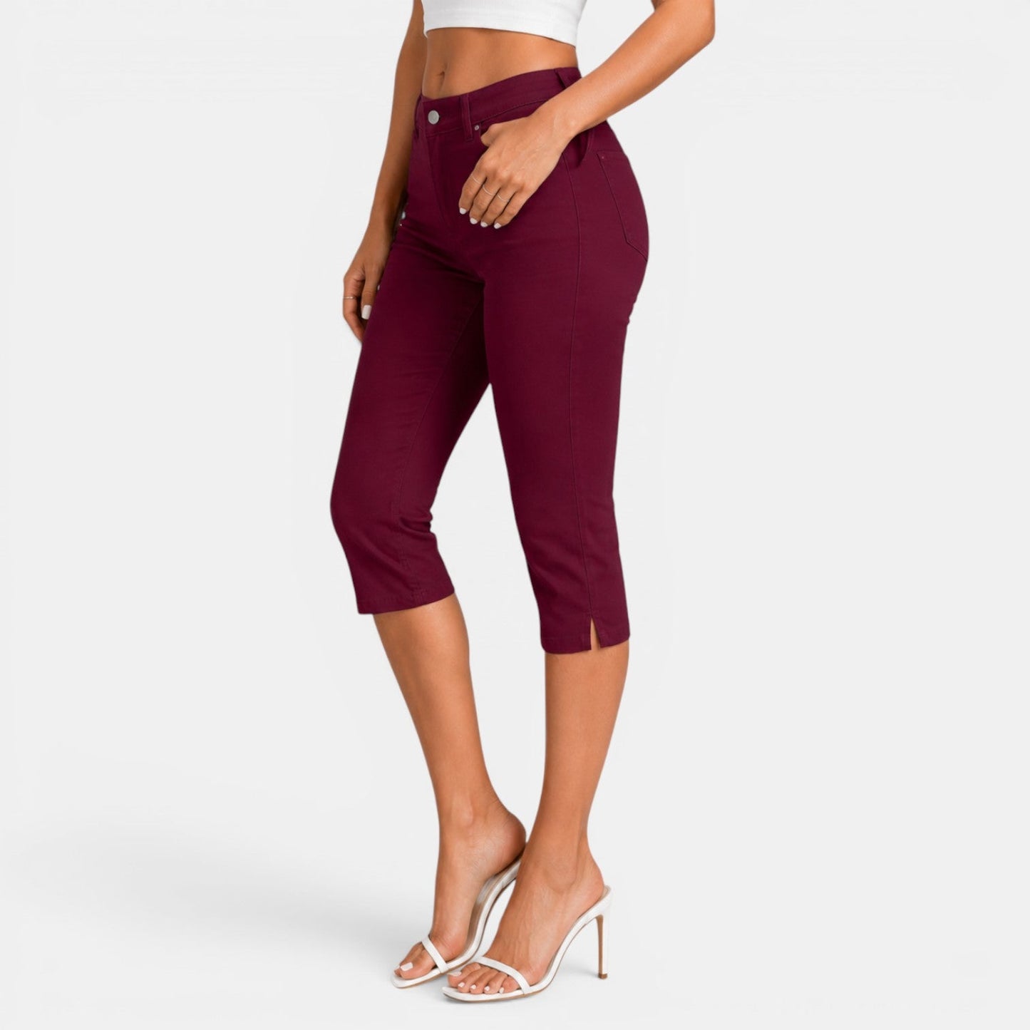Pantalón Capri Mujer Elástico