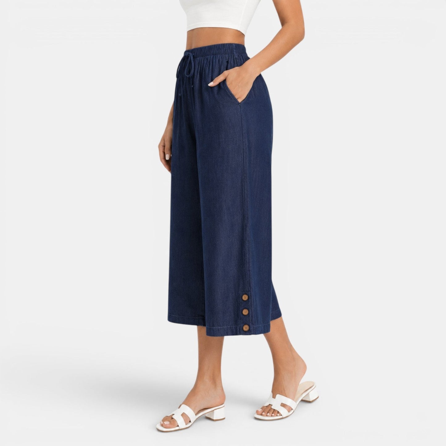 Pantalón Capri Mujer Casual
