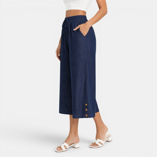 ESTELA - PANTALON CAPRI DÉCONTRACTÉ