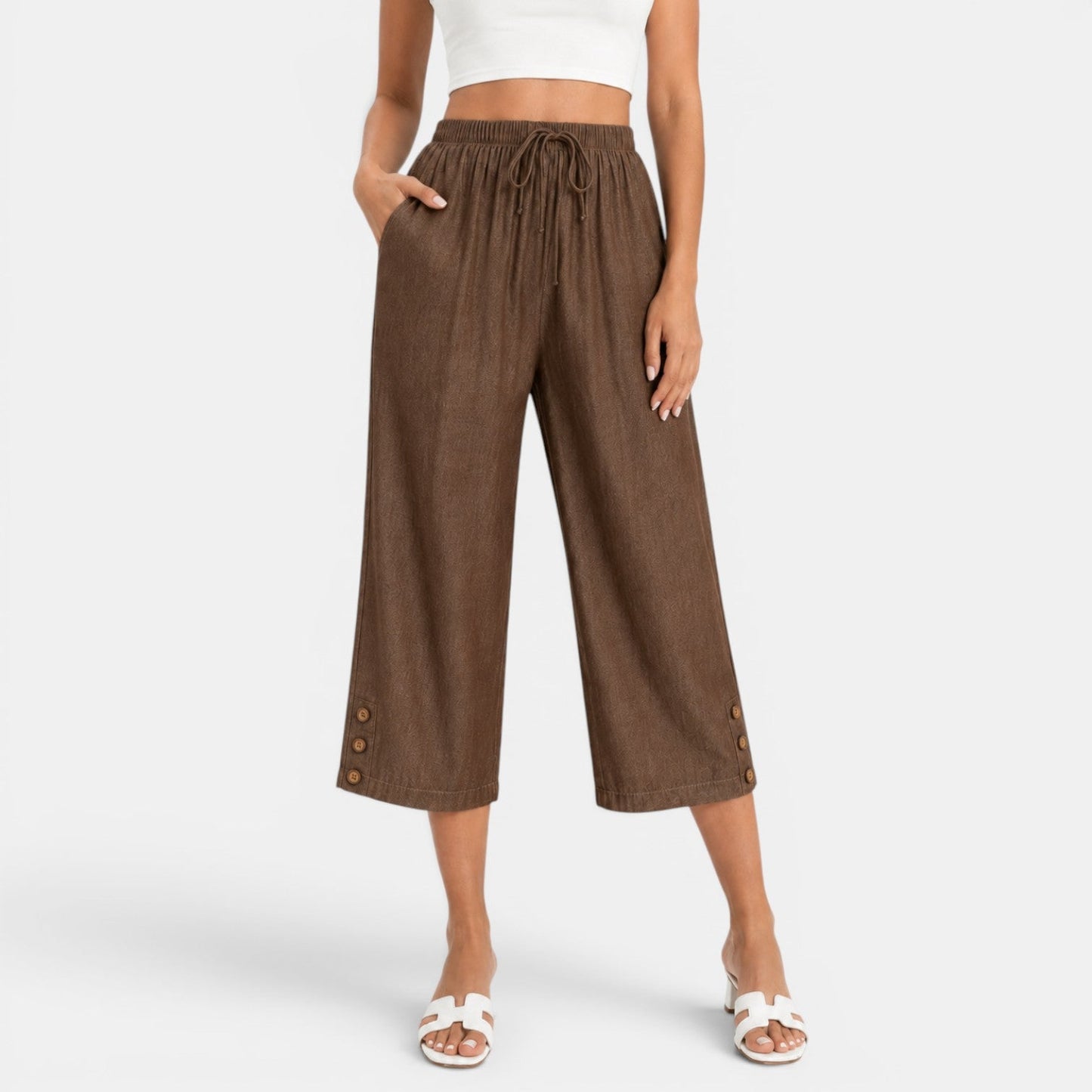 Pantalón Capri Mujer Casual