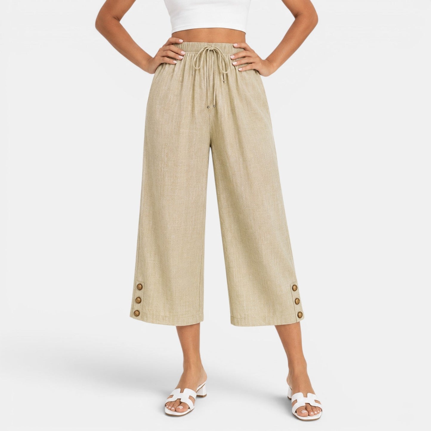 Pantalón Capri Mujer Casual