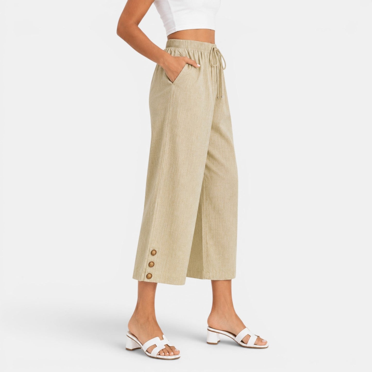 Pantalón Capri Mujer Casual