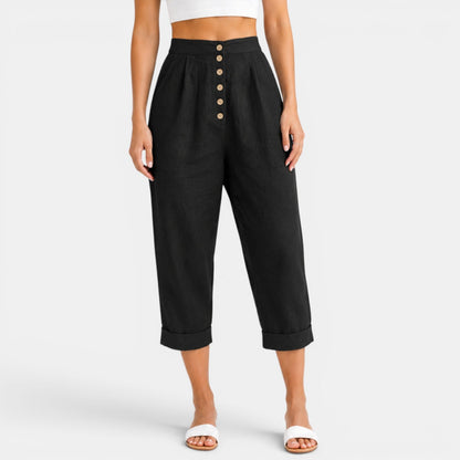 Pantalón Capri Mujer Lino