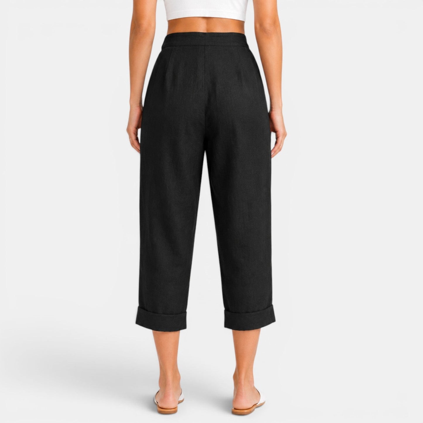 Pantalón Capri Mujer Lino