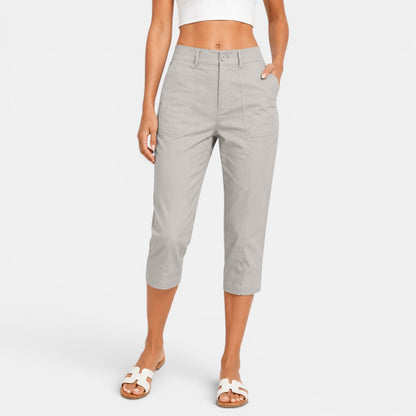 Pantalón Capri Mujer Cintura Alta