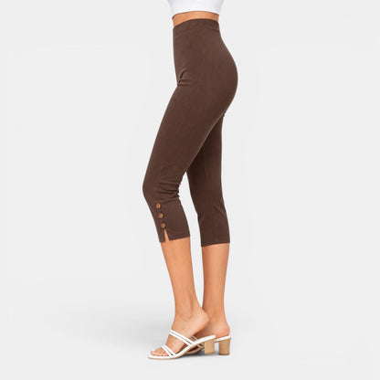 Pantalón Capri Mujer Cintura Alta