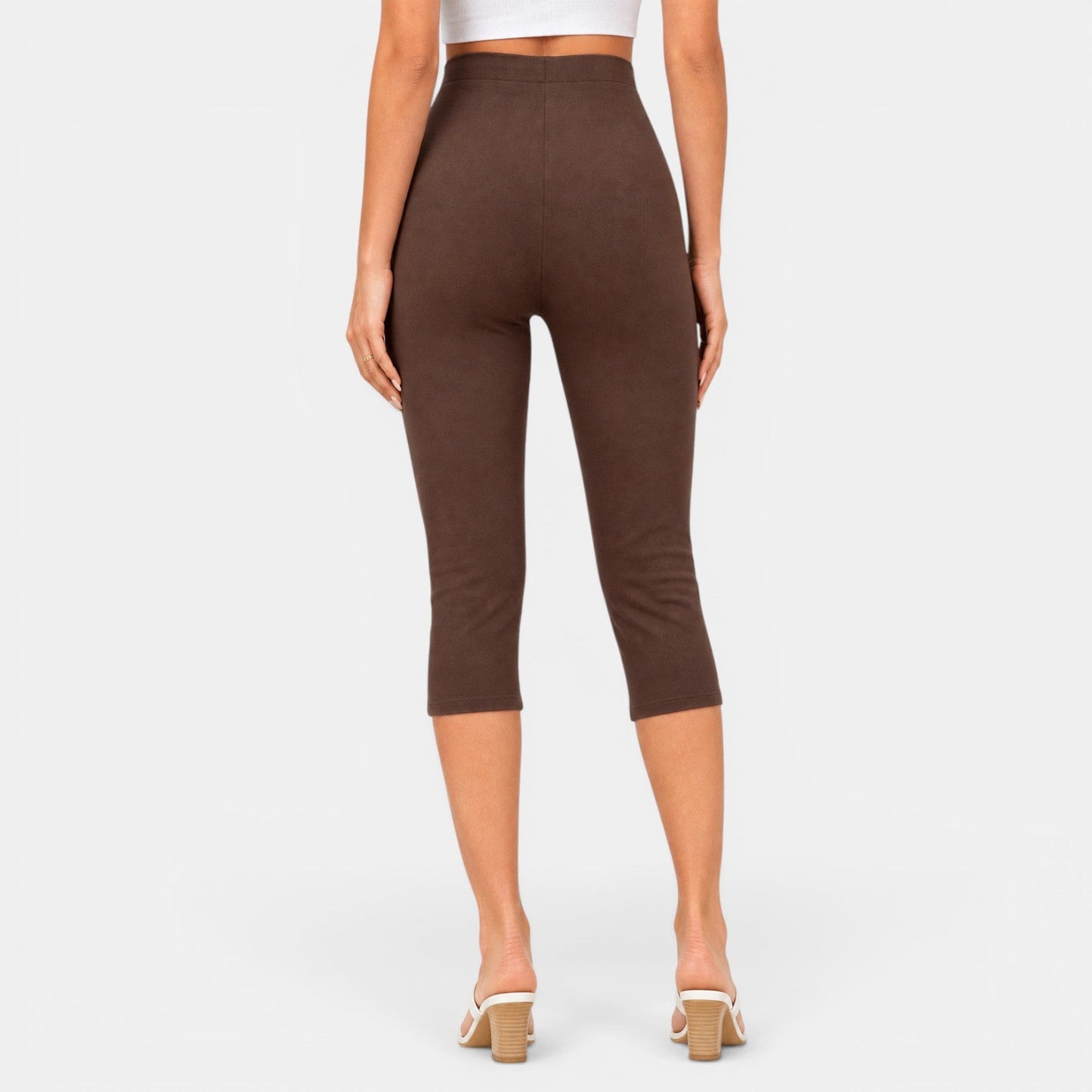 Pantalón Capri Mujer Cintura Alta