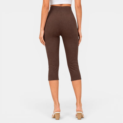 Pantalón Capri Mujer Cintura Alta