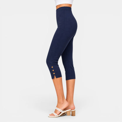 Pantalón Capri Mujer Cintura Alta