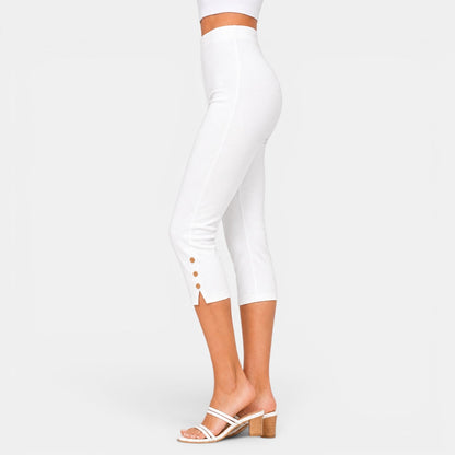 Pantalón Capri Mujer Cintura Alta