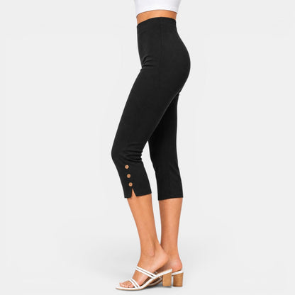 Pantalón Capri Mujer Cintura Alta