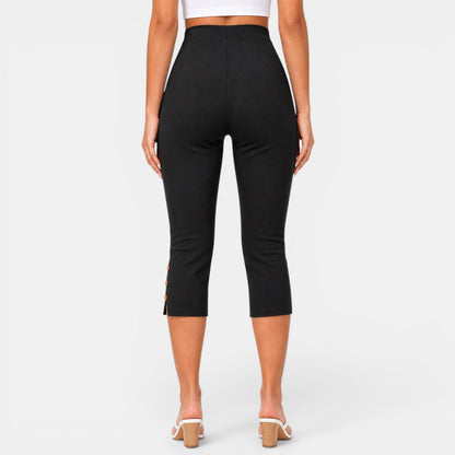Pantalón Capri Mujer Cintura Alta