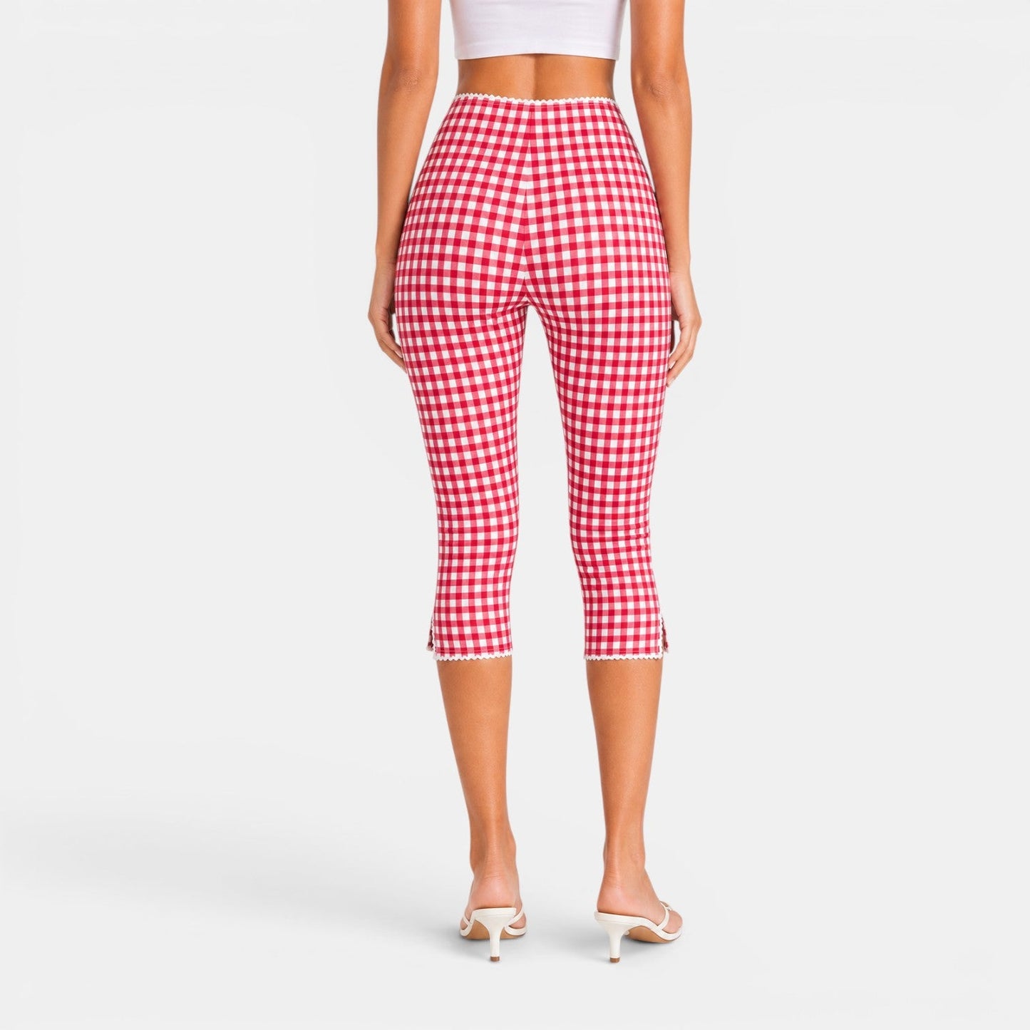 Pantalón Capri Mujer Cuadros