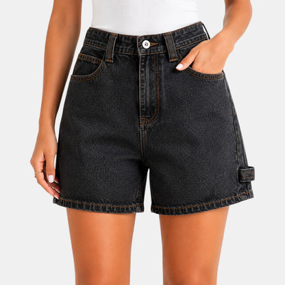 Shorts Vaqueros Cintura Alta Mujer